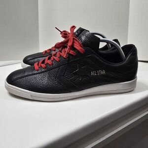 Converse All Star Black Leather Sneakers